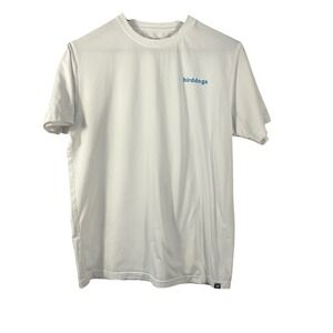 Birddogs White Graphic‎ Logo T-Shirt Men's M Bird Back Print Cotton Blend Tee